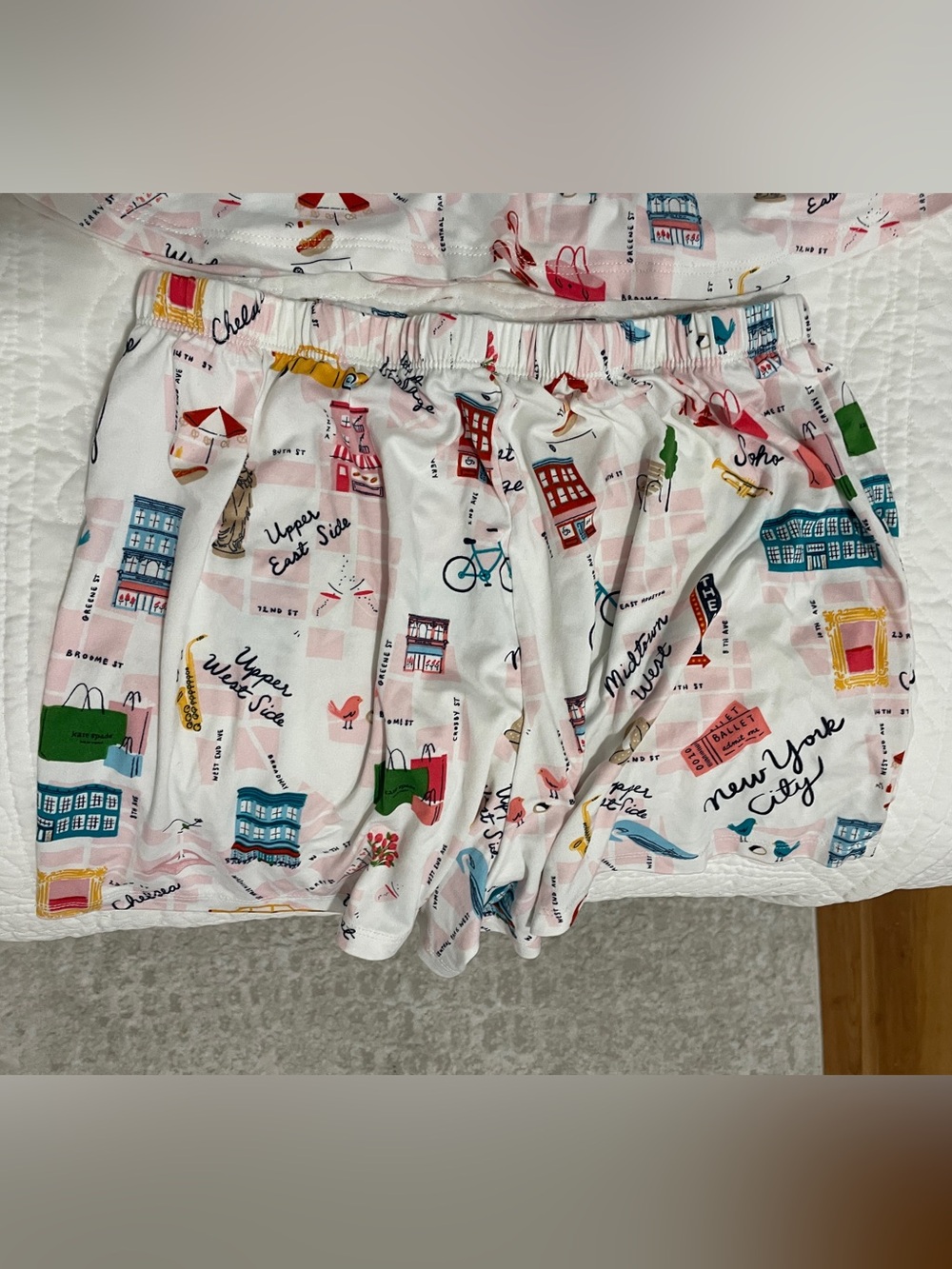 kate spade Pink New York City Print Short Pajama Set - Picture 10 of 12